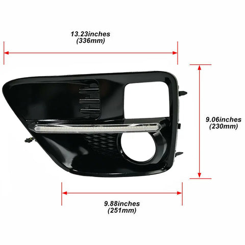 2015 2016 2017 Subaru WRX STI LED Turn Signal Light Fog Light Bezel Covers