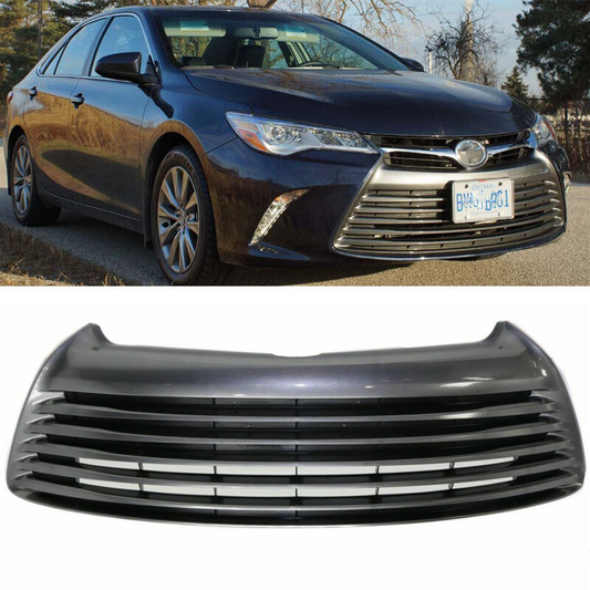 2015 2016 2017 Toyota Camry Black Front Bumper Lower Grille