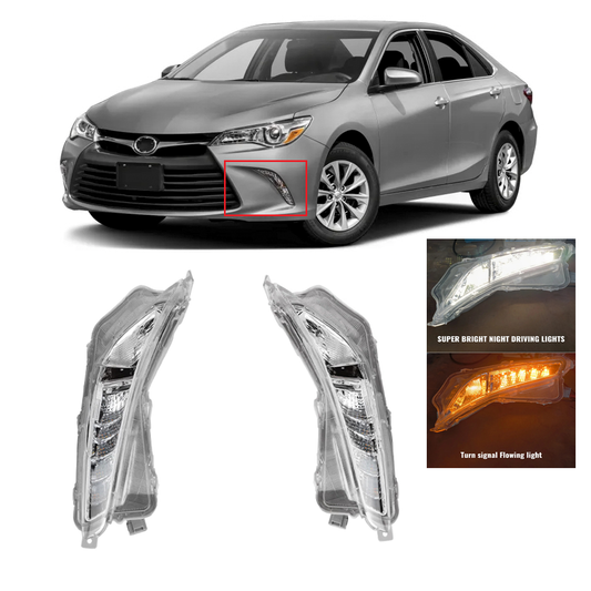  2015-2017 Toyota Camry XLE XSE Sedan LED Daytime Running / Fog Lamps /Turn Signal Light