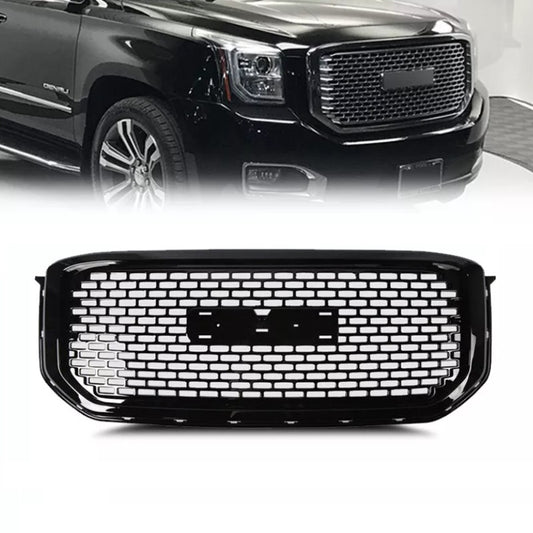 2015-2020 GMC Yukon XL Denali Style Glossy Black Front Bumper Grille