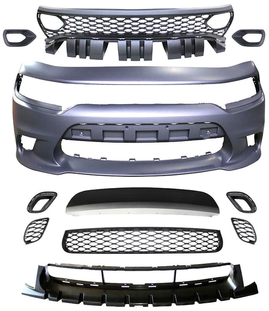 2015-2023 Dodge Charger SRT-8 SRT Hellcat Front Bumper complete set