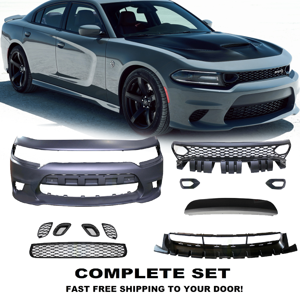 2015-2023 Dodge Charger SRT-8 SRT Hellcat Front Bumper complete set