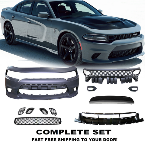 2015-2023 Dodge Charger SRT-8 SRT Hellcat Front Bumper complete set