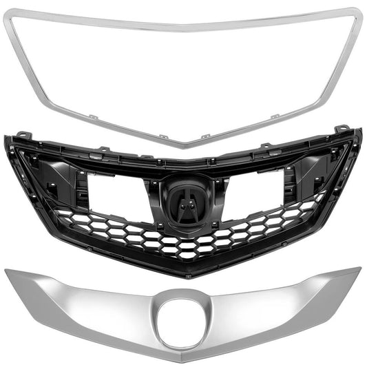 2016 2017 2018 Acura RDX Honeycomb Front Grille with Chrome Trim