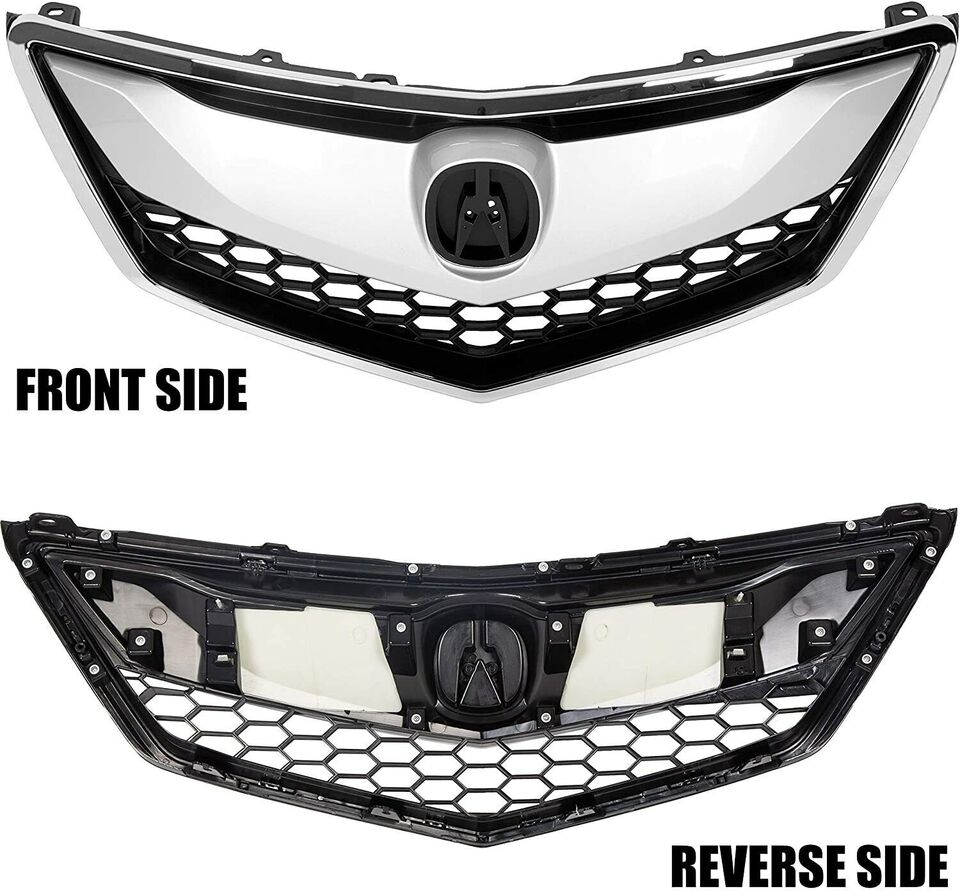 2016 2017 2018 Acura RDX Honeycomb Front Grille with Chrome Trim