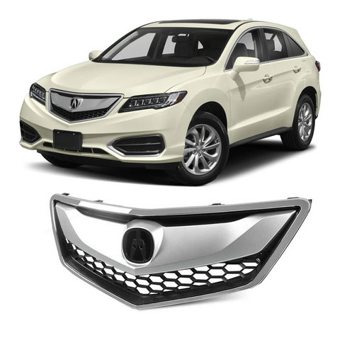 2016 2017 2018 Acura RDX Honeycomb Front Grille with Chrome Trim