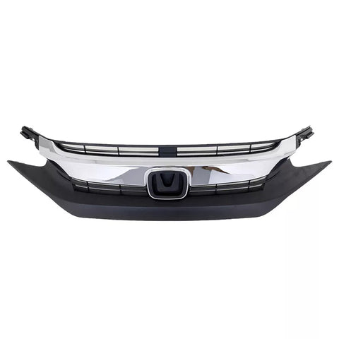 2016 2017 2018 Honda Civic 10th Seda Front Bumper Upper Chrome Grille