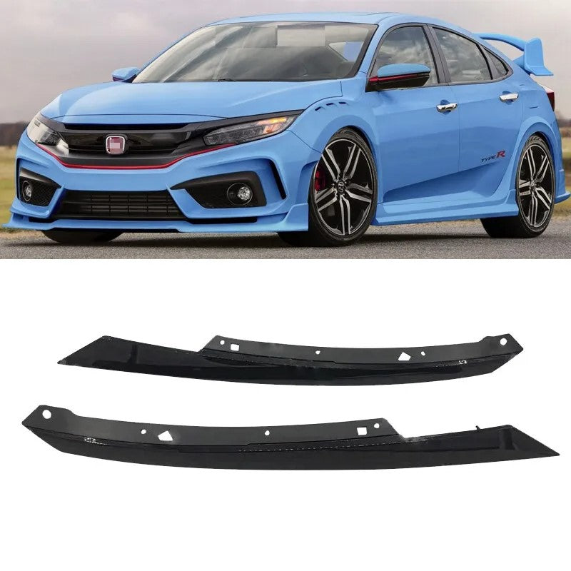  2016 2017 2018 Honda Civic Sedan Type-R Headlight Eyelid Cover Strip Trim