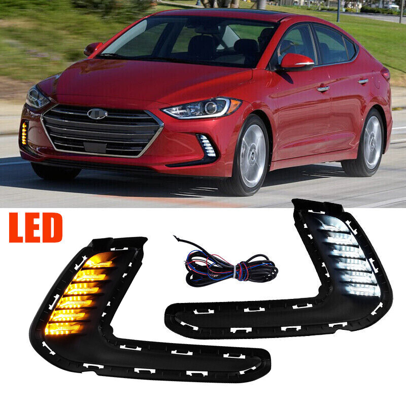 2016-2018 Hyundai Elantra LED Daytime Running Lamps Turn Signal