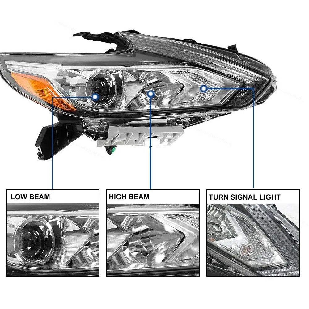 2016 2017 2018 Nissan Altima Halogen Headlights without Bulbs