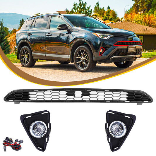 2016 2017 2018 Toyota RAV4 Front Bumper Fog Light With Upper Grille