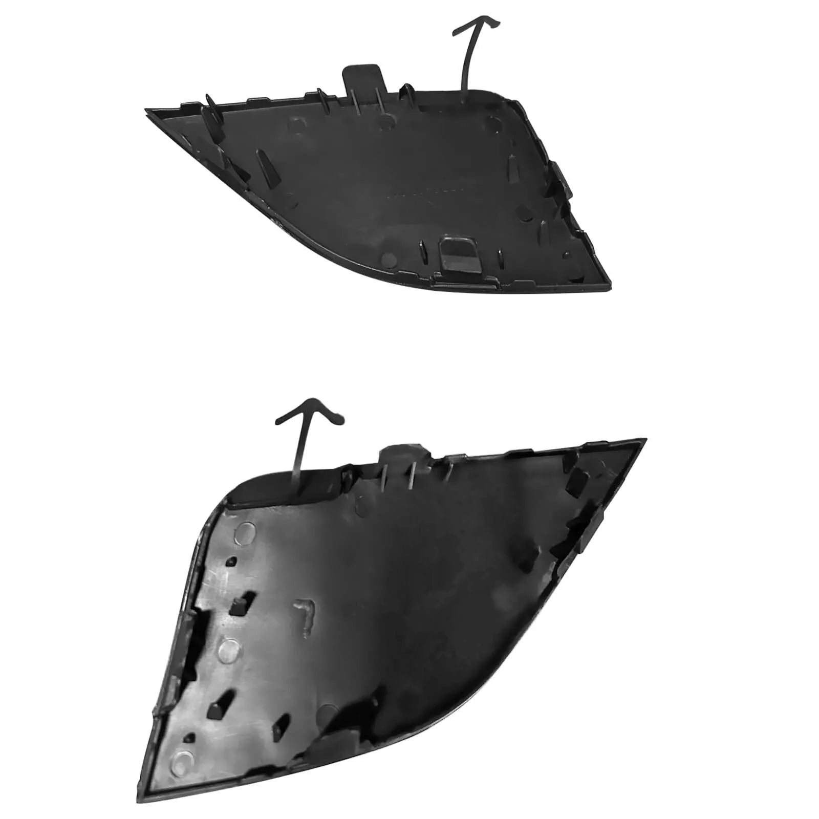 Front Bumper Tow Hook Eye Cover Cap For Toyota RAV4 2016 2017 2018 – Left & Right, Black Plastic, Replaces 532850R080 532860R080