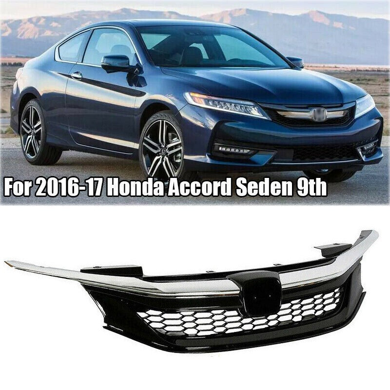 2016 2017 Honda Accord Seden 9th Honeycomb Front Grille