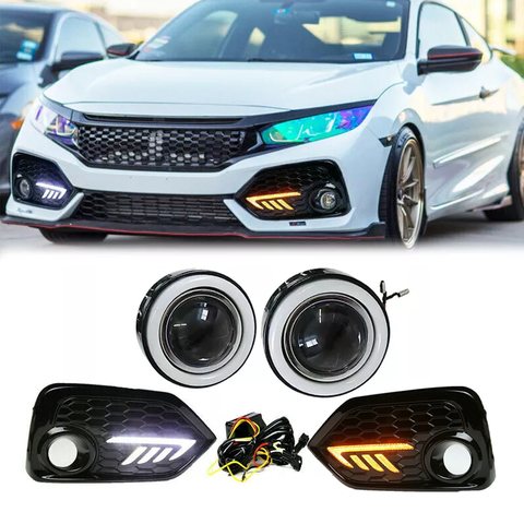 2016-2019 Honda Civic SI Hatchback DRL Fog Lights