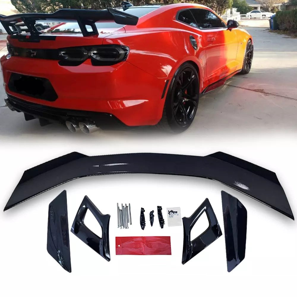 Chevy Ii Rear Spoiler Gloss Black Spoiler Fit Chevy Camaro 2016 2017 18-2022 RS SS ZL1 Style ...