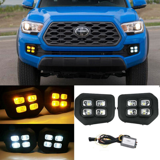 2016-2022 Toyota Tacoma 4-Eyes DRL LED Fog Lights 