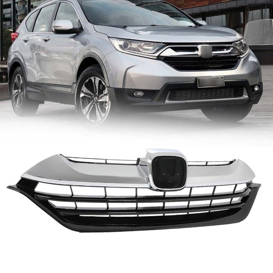 2017 2018 2019 Honda CR-V Front Upper Grille With Chrome Trim