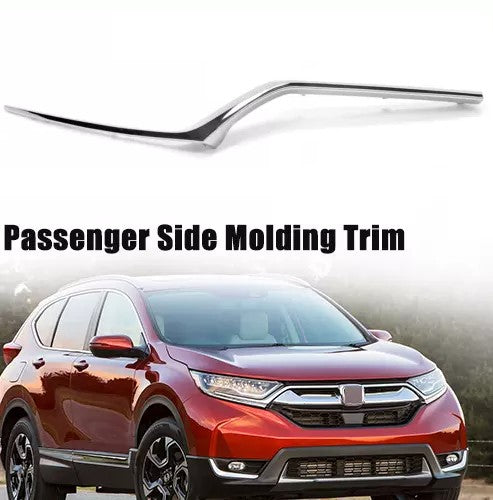 2017 2018 2019 Honda CR-V Headlight Molding Trim Grille Chrome Trim Right RH