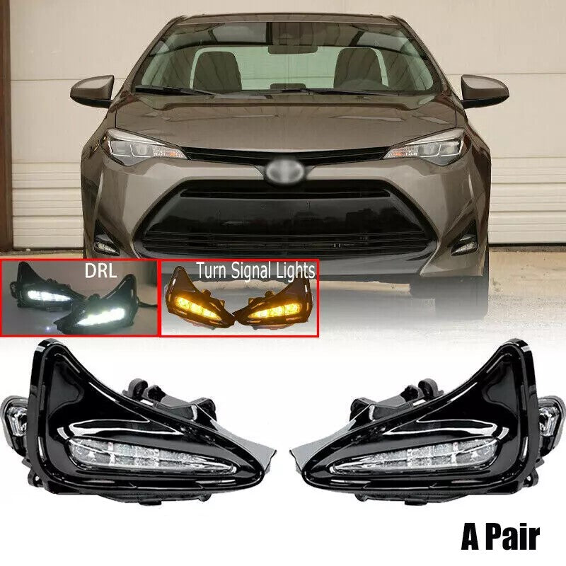 2017 2018 2019 Toyota Corolla L LE XLE Double Color Fog Lights