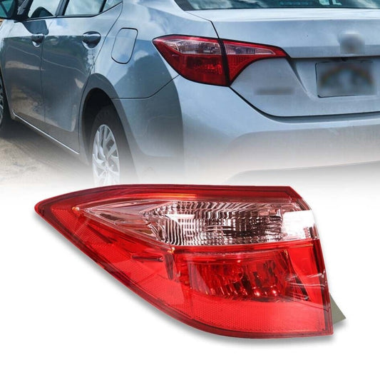 2017 2018 2019 Toyota Corolla Left Outer Tail Light Red Brake Driver Side Left