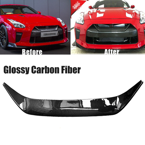 2017 2018 2019 Nissan R35 GTR 3K Dry Carbon Front Upper Grille Trim Cover