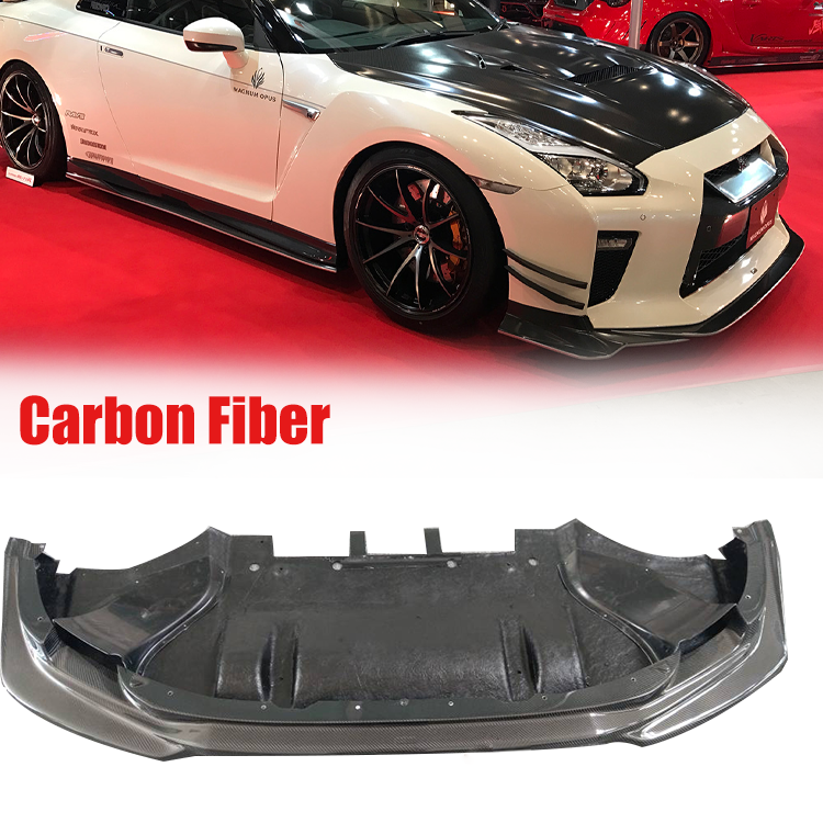 2017-2021 Nissan R35 GT-R Carbon Fiber An Air Dam Bumper Lip Spoiler