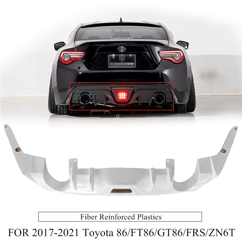 2017-2021 Toyota 86/FT86/GT86/FRS/ZN6T FRP Unpainted Rear Bumper Diffuser 