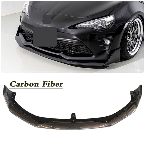 2017-2021 Toyota FT86 GT86 FRS ZN6 Carbon Fiber Black Front Bumper Lip