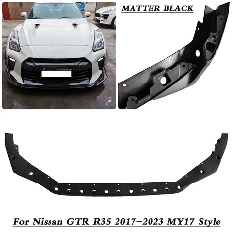 2017-2023 Nissan GTR R35 MY17 Matte Black Front Bumper Lip Splitters