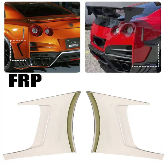 2017-2023 Nissan R35 GT-R LH&RH FRP Rear Corner Splitter Aprons Fit