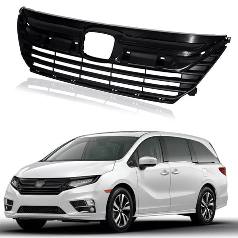 2018 2019 2020 Honda Odyssey Black Grille With Headlight Eyelid Molding