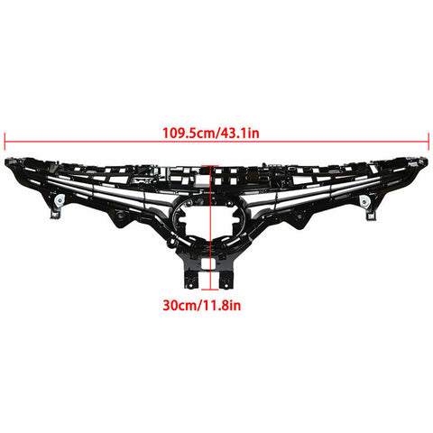 2018-2019 Toyota Camry SE XSE Front Upper Grille Insert Trim