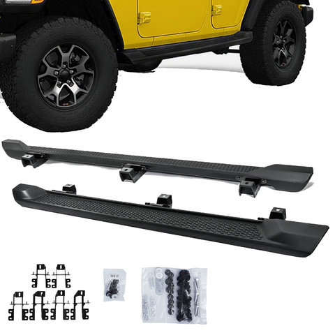 2018-2024 Jeep Wrangler JL 4 Door Running Boards Nerf Bars Side Step