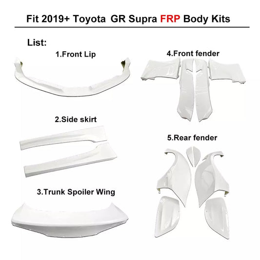 2019+ Toyota GR Supra Unpainted FRP Reinforced Plastic Body Kits