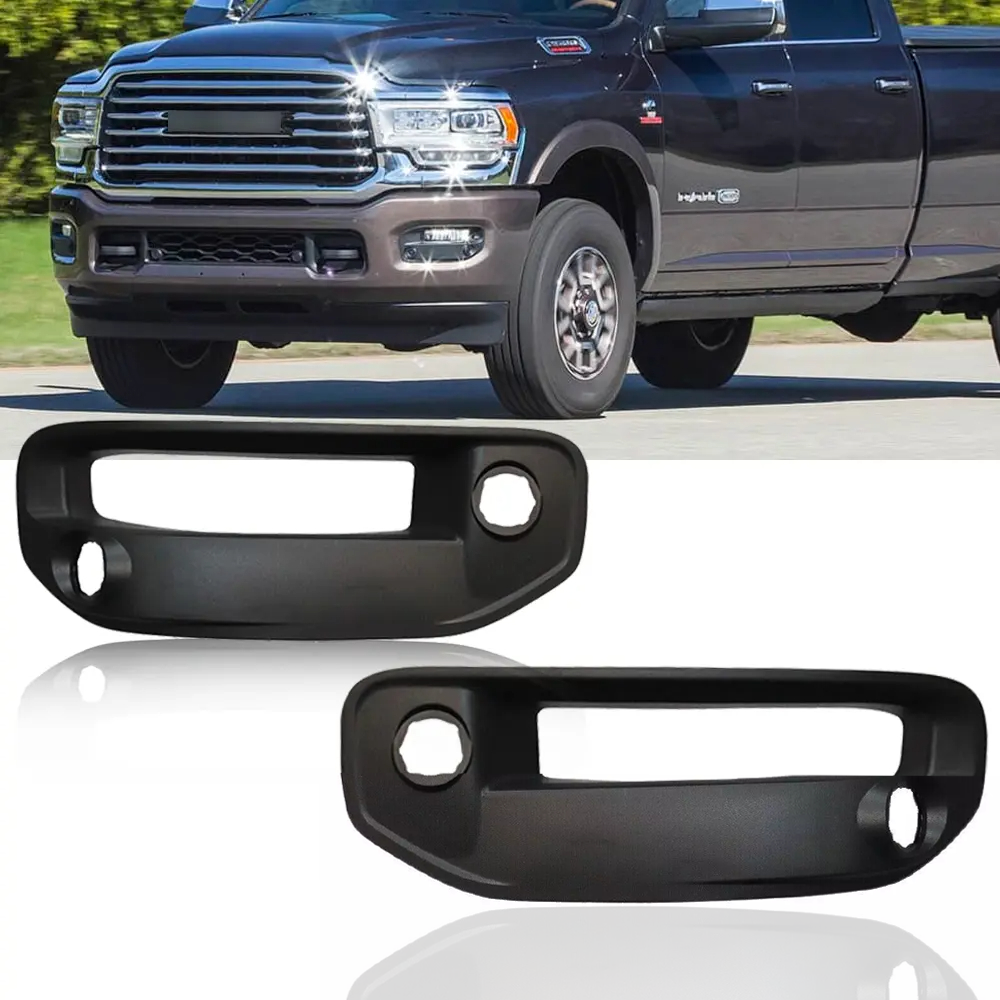  2019 2020 2021 2022 Dodge Ram 1500 2500 3500 Black Fog Lights Cover 