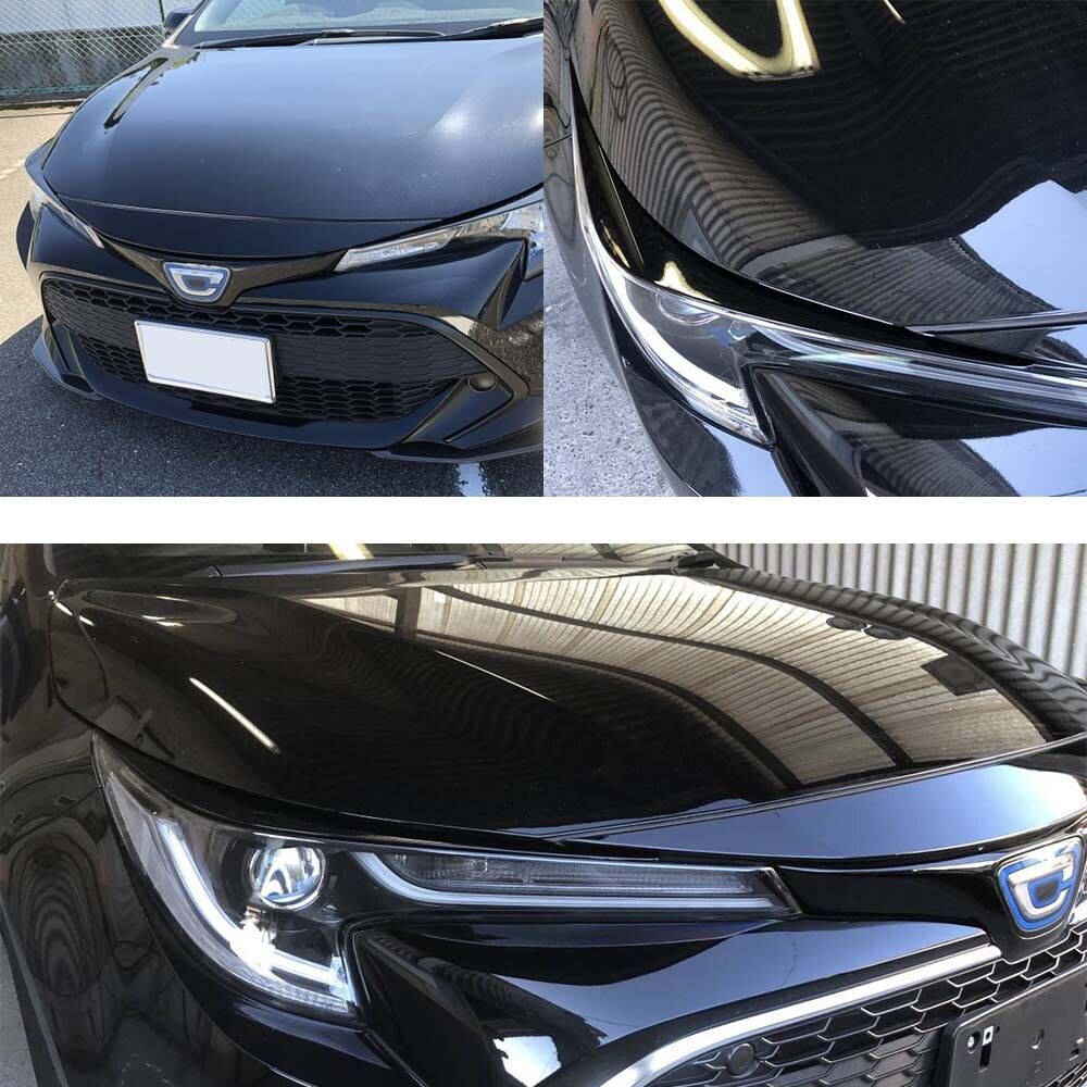 2019 2020 2021 2022 Toyota Corolla Blue Emblem Grille With Gloss Black Headlight Eyelid Trim