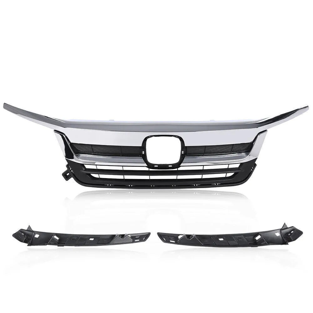 Mid Valley Advanced Products Front Bumper Grille Assembly – Center Grille For 2019-2021 Honda Insight, Black Plastic