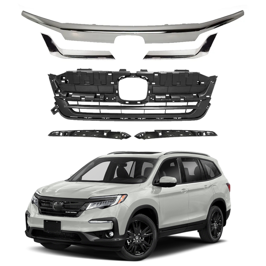 2019 2020 2021  Honda Pilot Bumper Grille with Molding Trim