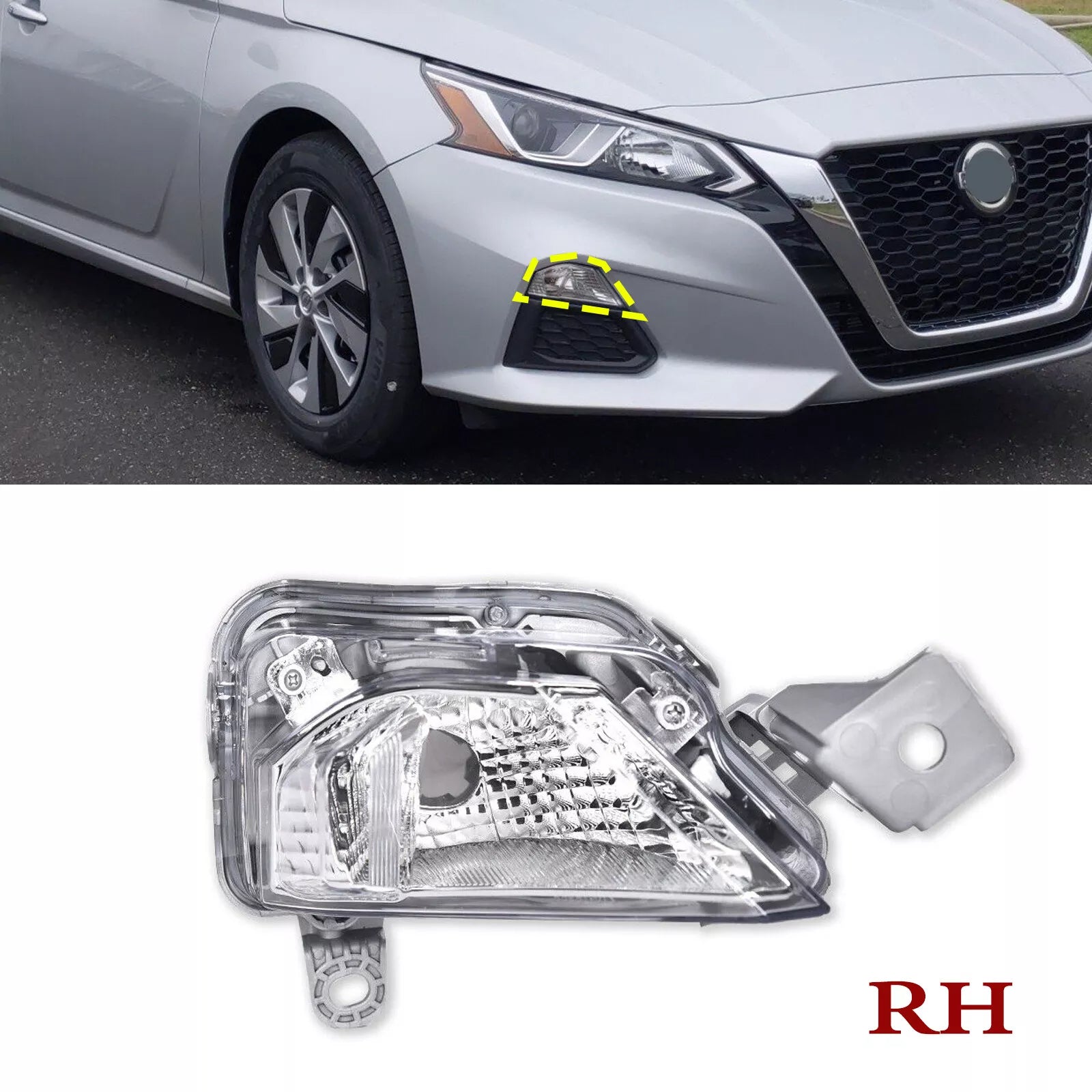 2019 2020 2021 Nissan Altima Right RH Signal Light Bumper Lamp