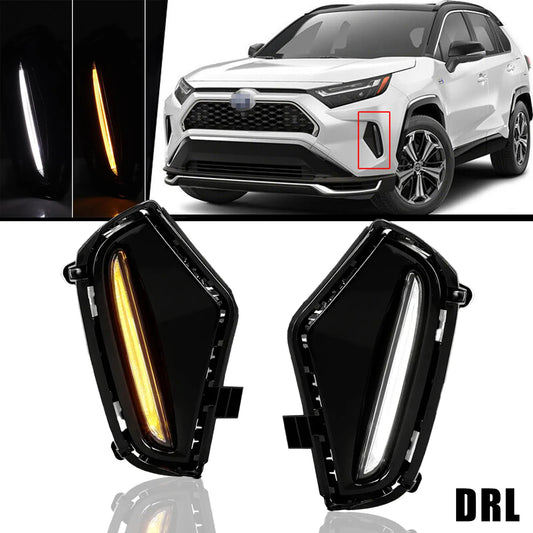 2019-2023 Toyota RAV4 LED Fog Lights Driving Lamps DRL