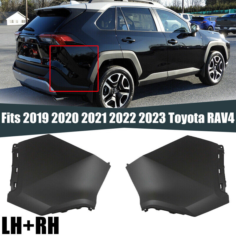 2019-2023 Toyota RAV4 Primered Rear Bumper Cover Pair