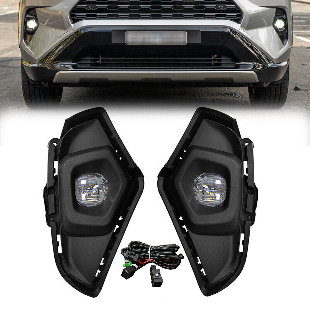 2019-2024 Toyota Rav4 LED Fog Lights with Wiring Switch