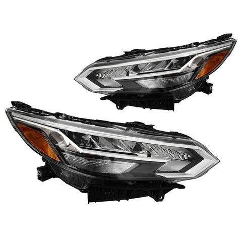 2020 2021 2022 Nissan Sentra 4DR LED Chrome Housing Headlights