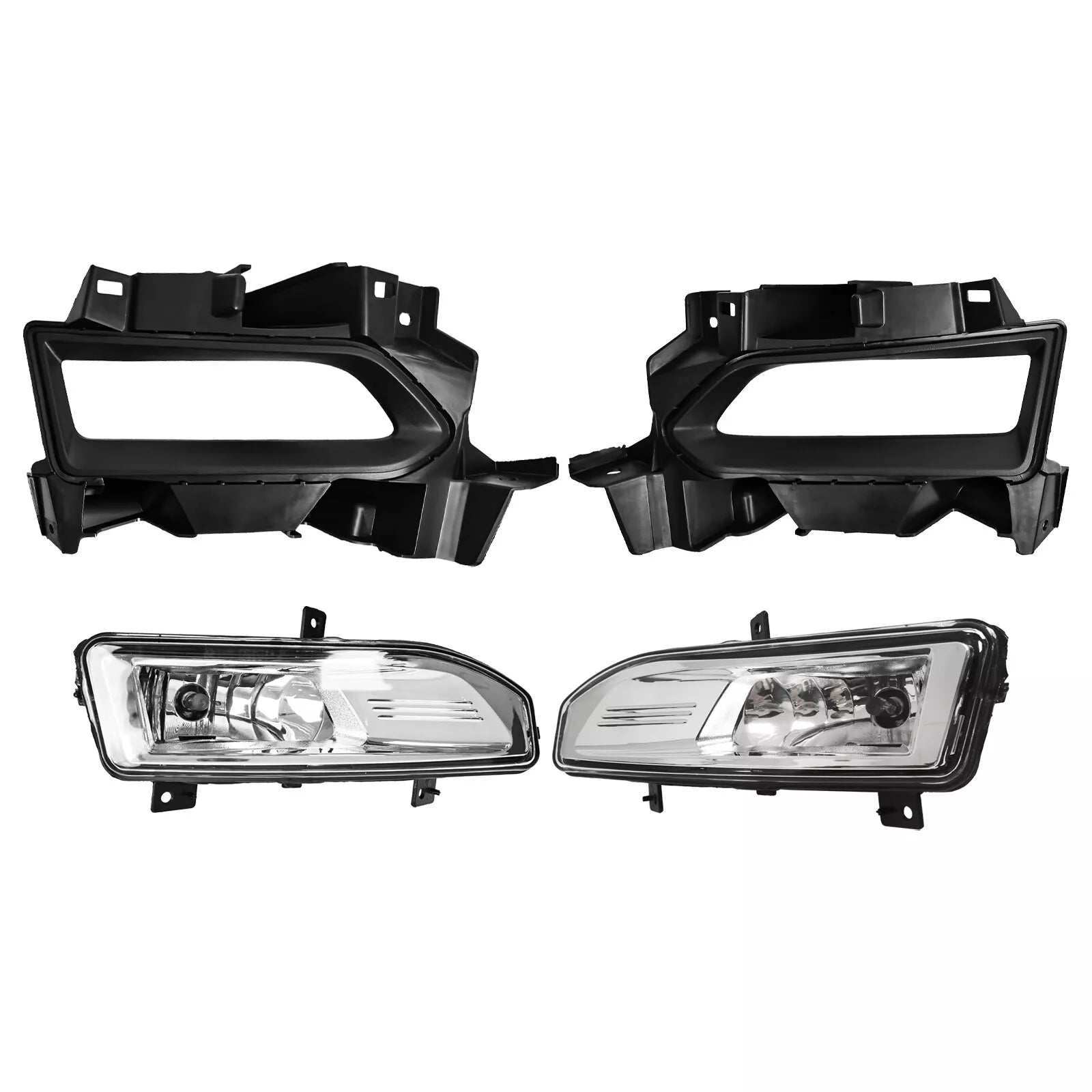 2020 2021 2022 Nissan Versa Bumper Fog Lights Chrome wIith Bezel+Harness