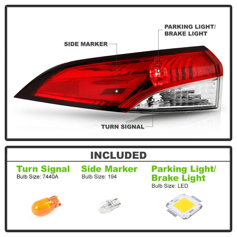 2020-2021 Toyota Corolla Left Side Outer Tail Light