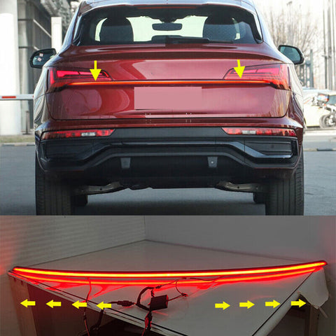 2021 2022 Audi Q5 Smoked LED Rear Tailgate Light Brake Turn Signal Light