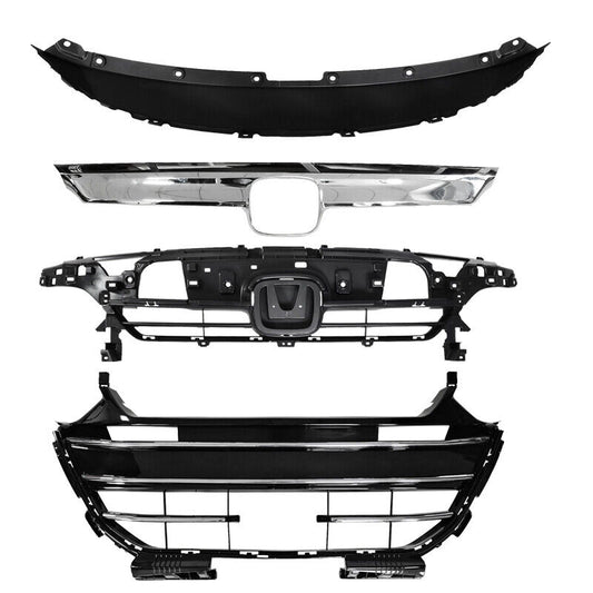 2021-2023 Accord Front Upper Lower Grilles Cover Trims Set