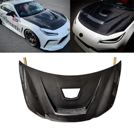 2022 2023 2024 Subaru BRZ ZD8 Toyota GR86 Carbon Fiber Front Engine Hood