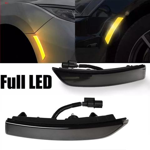 2022+ Subaru BRZ GR86 JDM Smoked Lens Yellow Full LED Side Marker Lights