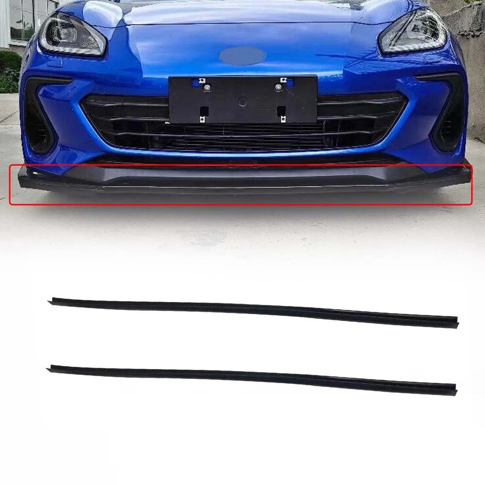 2022 2023 Subaru BRZ STI Style Front Bumper Lower Black Adhesive Strip 